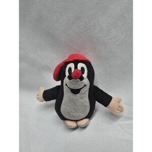 Krtek The Little Mole Black Plush Animal Zdenek Miler 3.5 Inch Keychain- READ